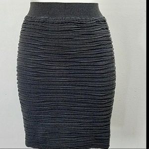 Ribbed Knee Length Bodycon Pencil Skirt - Like New